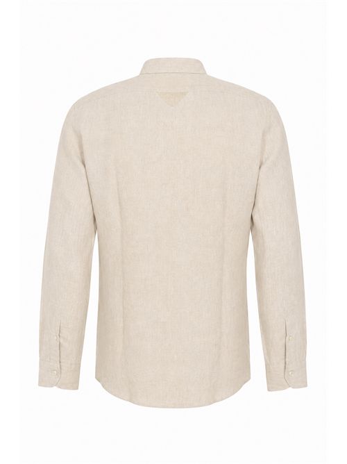 Camicia in lino Beige Xacus | 11297 722ML002